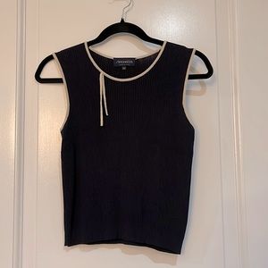 Simonetta navy blue top